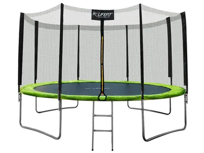 Zdjęcie produktu dla Trampolina LIFEFIT® 12' / 366cm z siatką i schodkami