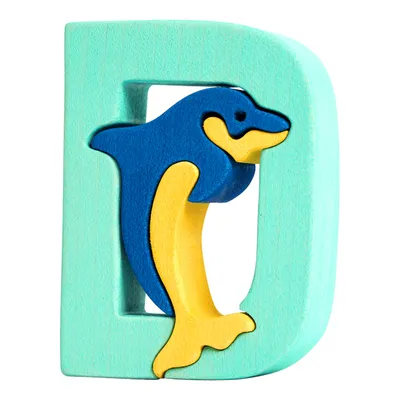 Zdjęcie produktu dla Fauna Alfabet litera D delfin