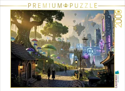 Produktbild von CALVENDO Puzzle Zwischen Mut und Magie. | 2000 Teile Lege-Größe 90x67cm Foto-Puzzle für glückliche Stunden