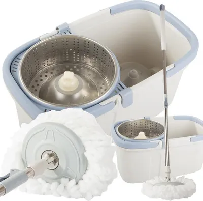 Obrázek produktu pro Rotační mop 360 spin turbo sada kbelíků podložka z mikrovlákna