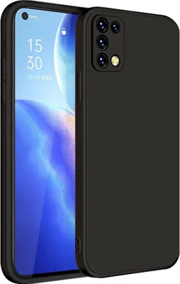 Produktbild von OPPO Reno5 5G Hülle, LaimTop Slim Liquid Silikon Gel Gummi Schutzhülle für OPPO Reno5 5G Schwarz