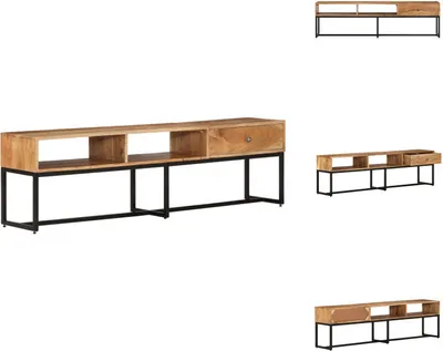 Immagine prodotto di mobile TV vidaXL 160x30x45 cm in legno massiccio di acacia - Mobili TV