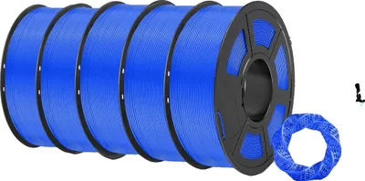 Obrázek produktu pro SUNLU PLA Matte Filament 1,75 mm, vysokorychlostní, bez bublinek, 1 kg, 5 Blue
