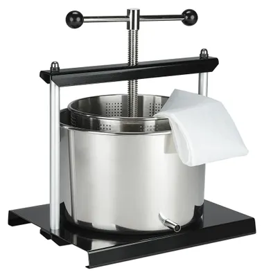 Immagine prodotto di Spremacastagne, torchio per vino, centrifuga da 12 litri in acciaio inossidabile, torchio per frutta con tubo di scarico, Beer
