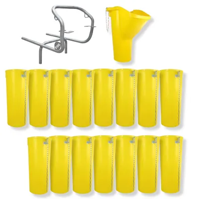 Produktbild von Profi Bauschuttrutsche Schuttrutsche Schuttrutschen Schuttrohr SET (17-tlg 16 m)