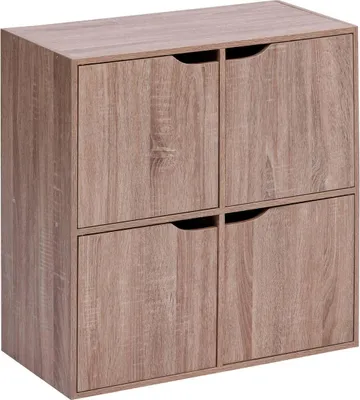 Produktbild von 4-türiges regal mix n door helles holz - 5 five simply smart