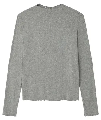 Productafbeelding van SPRINGFIELD LS Strass Top met turtleneck, T-shirt, grijs, maat M, voor dames