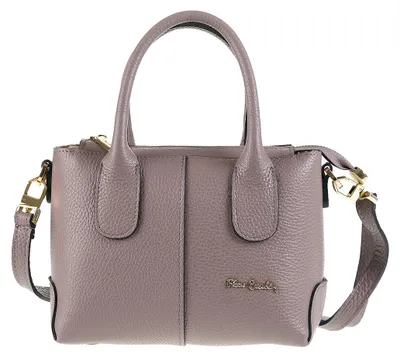 Produktbild von Pierre Cardin Handtasche Echtleder Cognac mit Reißverschluss und abnehmbarem Schulterriemen UNICA 32x20x15 cm 1987-CUOIO