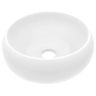 Obrázek produktu pro vidaXL kulaté umyvadlo matně bílé 40x15 cm keramické - Koupelnové umyvadlo