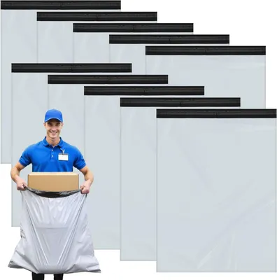 Productafbeelding van Zelfklevende, waterdichte verzendzakken, 60x80 cm, 10 stuks, geschikt voor kleding