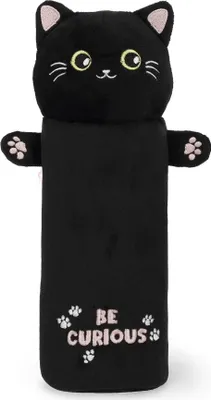 Produktbild von Legami Plush Kitty Mäppchen Schwarz  Mann Schwarz One Size