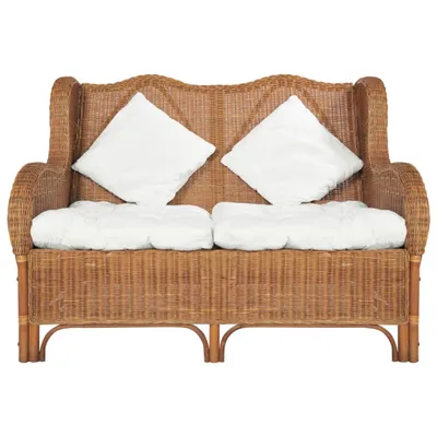Produktbild von VidaXL 325468, Braun, 2 Sitz(e), Leinen, Rattan, 1200 mm, 840 mm, 905 mm