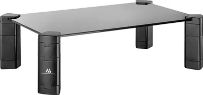 Produktbild von Monitorständer Höhenverstellbarer Bildschirmständer Laptopständer Gehärtetes Glas Monitor-Raiser Laptop Monitor Ständer bis max. 20kg