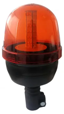 Immagine prodotto di Lampada di emergenza e di segnalazione a LED (lampeggiante) 12/24 V, arancione/giallo, con vetro liscio e 3 modalità di illuminazione
