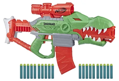 Image de Nerf DinoSquad Rex-Rampage, Nerf Gun (vert/orange)