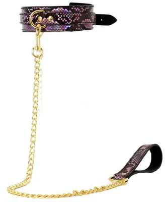Imagen del producto de Collar con forma de serpiente, color  y rosa