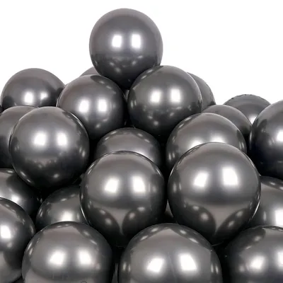 50 schwarze Luftballons, 25 cm, Latex, für Feiern & Dekoration