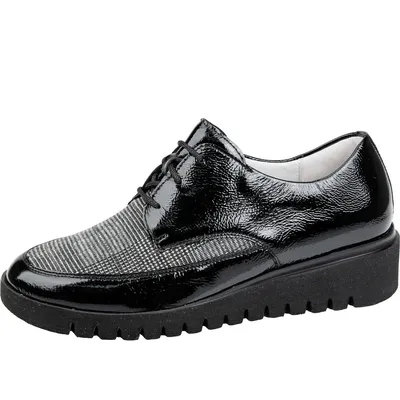 Zdjęcie produktu dla Wygodne sznurowane buty damskie Waldläufer w kolorze czarnym, rozmiar 8