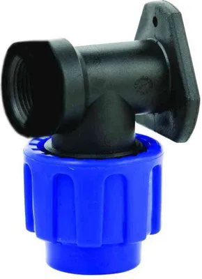 Zdjęcie produktu dla PP PE łącznik rurowy 90° wspornik ścienny 25 x 3/4" IG