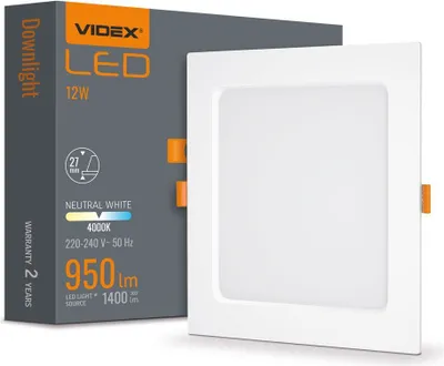 Produktbild von LED-Downlight-Leuchte VIDEX-DOWNLIGHT-LED-DLBS-124-12W-NW