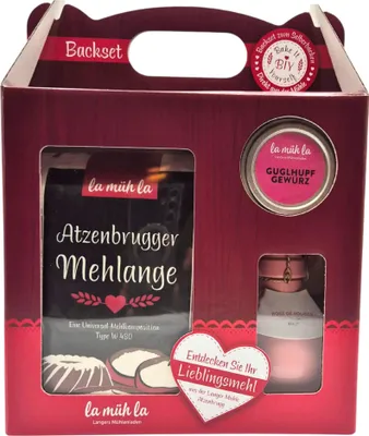 Produktbild von Kuchen Geschenkox Backset - Geschenkidee für Kuchen Liebhaber und Hobbybäcker
