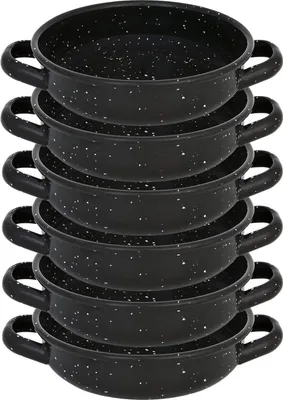 Produktbild von Minipaellapfanne Edelstahl schwarz 14cm Antihaft
