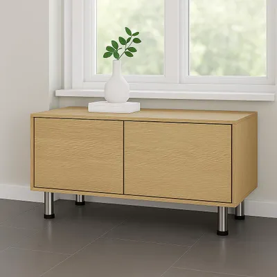 Obrázok produktu pre sada 4 nábytkových nôh z brúsenej nehrdzavejúcej ocele - Výškovo nastaviteľné - Nábytkové nohy 80-150 mm - pre skrinky, stoly, police, TV nábytok a domácich majstrov - Stabilné, moderné a flexibilné použitie