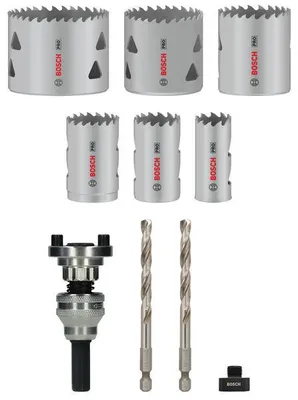 Immagine prodotto di PRO Set di supporti Q-Lock per seghe a tazza multimateriale, 10 pezzi.