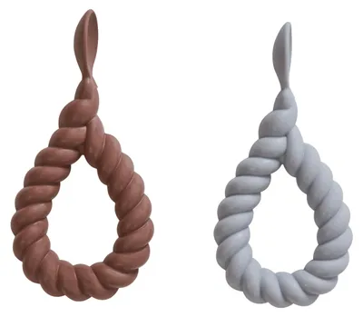 Produktbild von OYOY M107191, Löffel für Kleinkinder, Blau, Braun, Silikon, Junge/Mädchen, 30 mm, 130 mm
