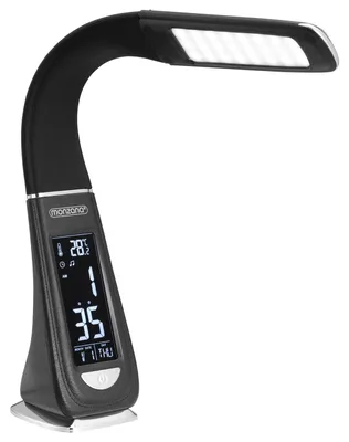 Immagine prodotto di Monzana Lampada da Scrivania4 LED Orologio Sveglia Calendario Temperatura Dimmerabile Abatjour