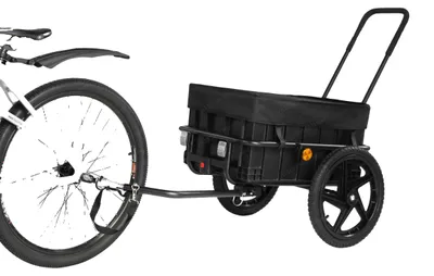 Imagen del producto de Remolque para bicicleta, carro de carga de alta capacidad, conversión 2 en 1, color