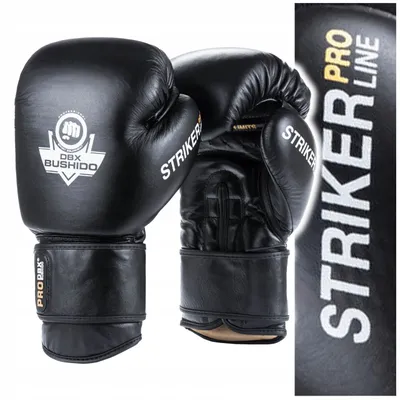 Produktbild von DBX BUSHIDO STRIKER Boxhandschuhe Leder schwarz 12oz