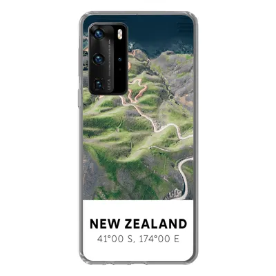 Produktbild von MuchoWow® Handyhülle Schutzhülle Hülle für Huawei P40 Pro Neuseeland - Wasser - Grün - Strand Silikon Softcase Handy Hülle - Schutz