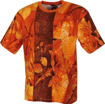 Zdjęcie produktu dla Koszulka outdoorowa, półrękaw, hunter orange, 170 g/m² L