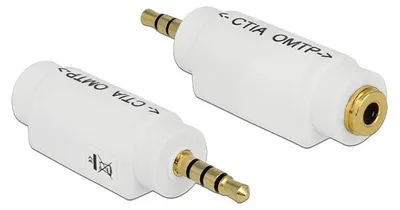 Immagine prodotto di Delock Adapter 3,5 mm 4 Pin Klinkenstecker > 3,5 mm 4 Pin Klinkenbuchse (ändert die Pinbelegung)