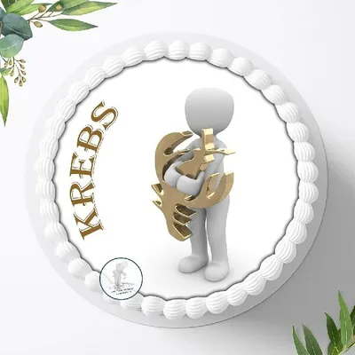 Produktbild von Für die Geburtstags Torte ein Tortenaufleger, Zuckerbild mit dem Motiv: Krebs, Essbares Foto für Torten, Fondant, Ø 20cm, 3618