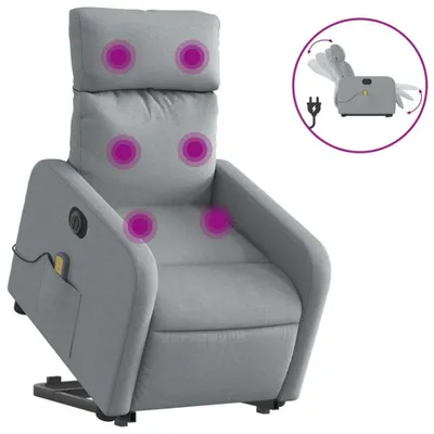Zdjęcie produktu dla VidaXL 3206726, Tkanina, Szary, Pianka, 110 kg, 50 cm, 55,5 cm