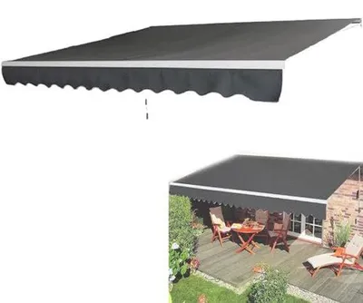 Produktbild von Markisenarm für Balkon und Terrasse - Handbetriebenes Sonnenschutzsystem mit Aluminiumkonstruktion