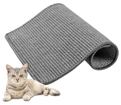 Obrázek produktu pro Podložka na škrábání pro kočky, přírodní sisal, škrábací deska, kočičí strom, sisalová podložka, ekologicky šetrná, netoxická, opakovaně použitelná, pro kočky