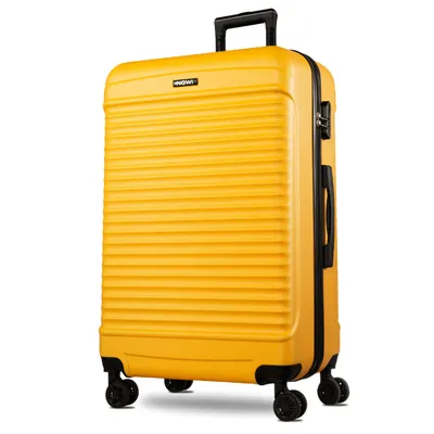 Produktbild von NOWI Las Palmas Koffer XL – 96L Ultraleicht-Hartschalenkoffer mit 8 Rollen 360° drehbar, mit Zahlenschloss, Rollkoffer groß für Reise (gelb, XL)