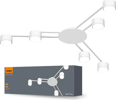 Produktbild von VIDEX Deckenleuchte für 6xGX53 Glühbirnen VL-SPF21B-W