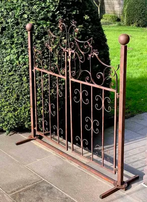 Produktbild von Deko Gartentor Metall Gartentür Antik-Stil Dekoration Garten Hühner Landhausstil