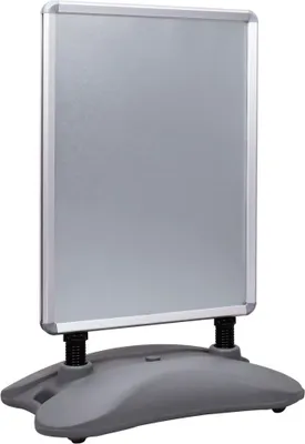 Produktbild von A1-Plakatständer Wasserbefüllbar Grau Aluminiumlegierung 51204