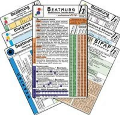 Produktbild von Beatmungs-Karten-Set - professional 2016 (7er-Set) - Medizinische Taschen-Karte