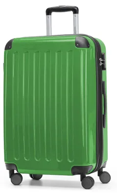 Zdjęcie produktu dla HAUPTSTADTKOFFER - Alex - Walizka twarda z poszerzeniem Walizka podróżna twarda Bagaż rejestrowany 15-20 kg, poszerzana Wózek błyszczący 65 cm, 74 L, zielony