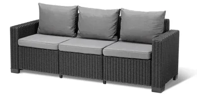 Immagine prodotto di Divano 3 Posti da Giardino 198x68x71,5 cm in Resina Keter California Antracite