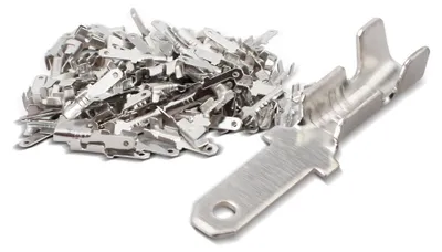 100 Stück Kabelschuhe, 2,8 mm, 0,5–1 mm², männlich