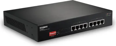 Obrázek produktu pro Edimax GS-1008P V2, Gigabit Ethernet (10/100/1000), Plně duplexní režim, Podpora napájení po Ethernetu (PoE)