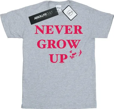 Produktbild von Disney - "Never Grow Up" T-Shirt für Damen BI42465 (3XL) (Grau)