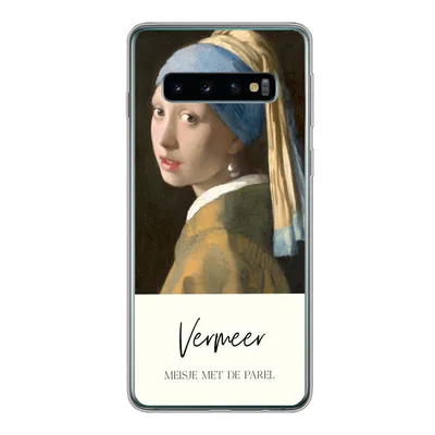 Produktbild von MuchoWow® Handyhülle Schutzhülle Hülle für Samsung Galaxy S10 Das Mädchen mit dem Perlenohrring - Vermeer Silikon Softcase Handy Hülle - Handytasche